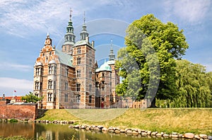 Rose Garden and Rosenborg Palace in Copenhagen