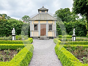 Rose garden in Skansen museum, Stockholm