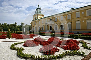 Rose garden in Wilanow palace, Warsaw