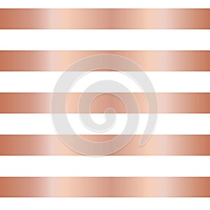 Rose gold copper foil stripes seamless background