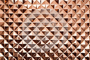 rose gold diamond plate in soft light