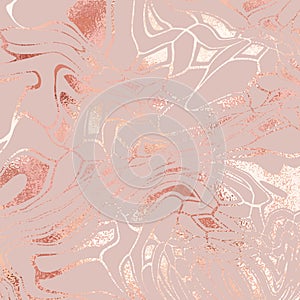 Rose gold. Elegant vector texture with imitation of foil for the design of invitations