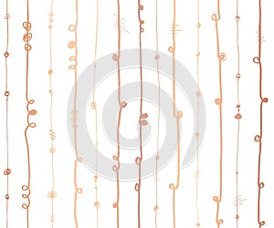 Rose Gold foil metallic abstract vertical lines seamless