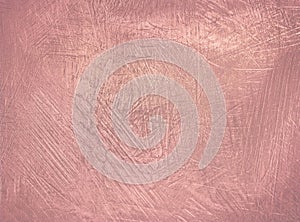 Rose gold metal texture. Luxure soft foil background. photo