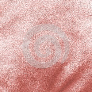 Rose gold pink velvet background or velour flannel texture made of cotton or wool with soft fluffy velvety satin fabric cloth photo