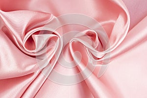 Rose Gold silk satin fabric texture background