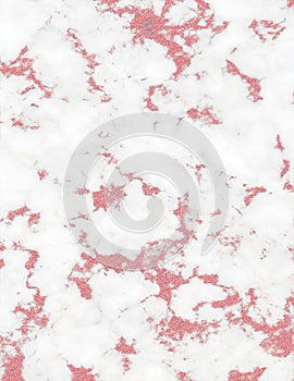 Rose gold white marble and glitter texture backgrounds.