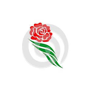 Rose icon logo design vector template