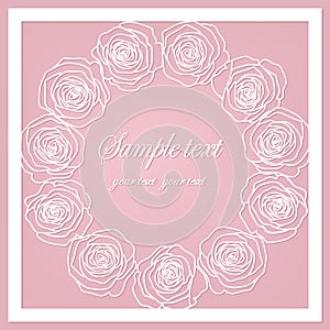 Rose invitation  card