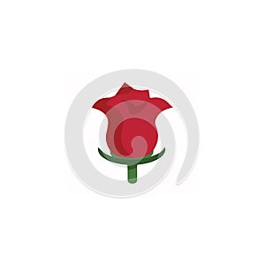 Rose isolÃ©e sur fond blanc. IdÃ©al pour les cartes de voeux d\'arriÃ¨re-plan et les invitations au mariage,