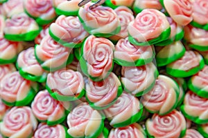 Rose jelly fruit candy