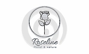 Rose Logos For Spa, Boutiques, Salons, And Botanical Logos. Design Inspiration With The Concept Of A Rose. Vector Illustration