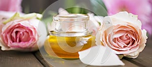 Rose oil for aromatherapy and spa