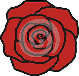 Rose petal icon