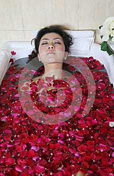 Rose petal spa