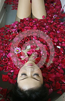 Rose petal spa