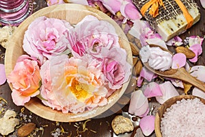 Rose petal spa