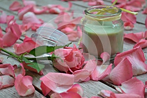 Rose petal spa