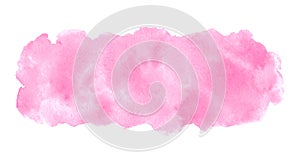 Rose pink watercolor stains rounded elongated background