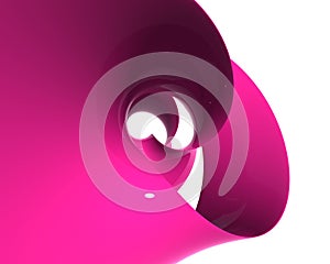 Rose plastic spiral - wave polishes and reflecting - desktop high resolution