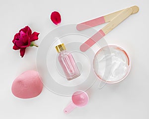 rose products beauty health spa concept. High quality photo