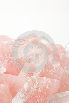 Rose quartz and Crystal