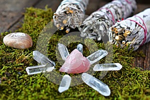 Rose Quartz Energy Healing Grid