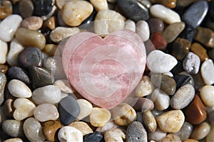 Rose Quartz Heart