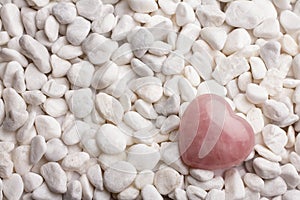 Rose quartz heart.