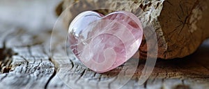 Rose Quartz Heart Gemstone A Fragile Beauty