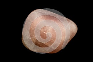 Rose Quartz Isolated on a Black Background