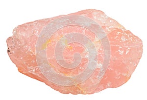 Rose quartz isolated