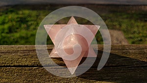 Rose Quartz Merkaba