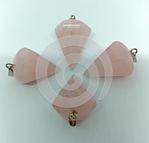 Rose Quartz pendulum pendant