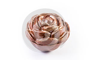 Rose-shaped chocolate box
