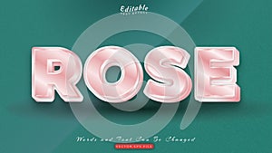 Rose text effect