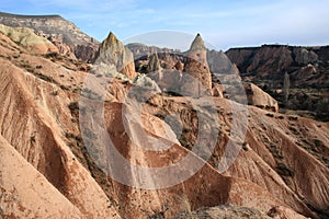 The rose valley in Cappadocia