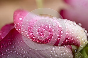 Rose with water drops