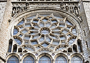 Rose window of Chartres cathedral, France