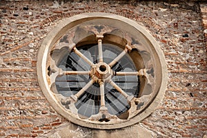 Rose Window of the Church of San Zeno in Oratorio - Verona Italy