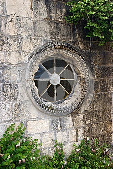 Rose window at the old church