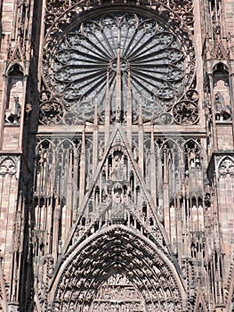 Rose window in Strasbourg cathedral