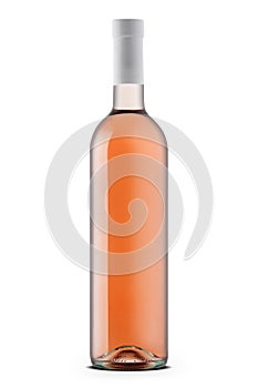 Rose wine bottle