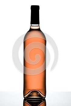 Rose wine bottle.