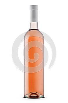 Rose wine bottle photo