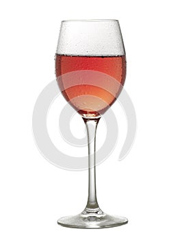 Rose wine glass