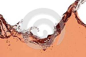 Rose wine splash - close up abstract background