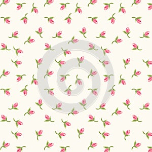 Rosebuds pattern 3 photo