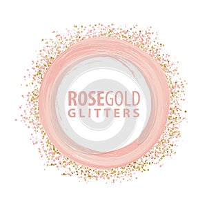 Rosegold glitters