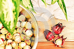 Roselle calyx, sour, edible, nature photo
